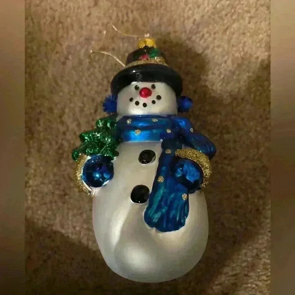 christopher radko Snowman Ornament ￼ - Picture 1 of 9